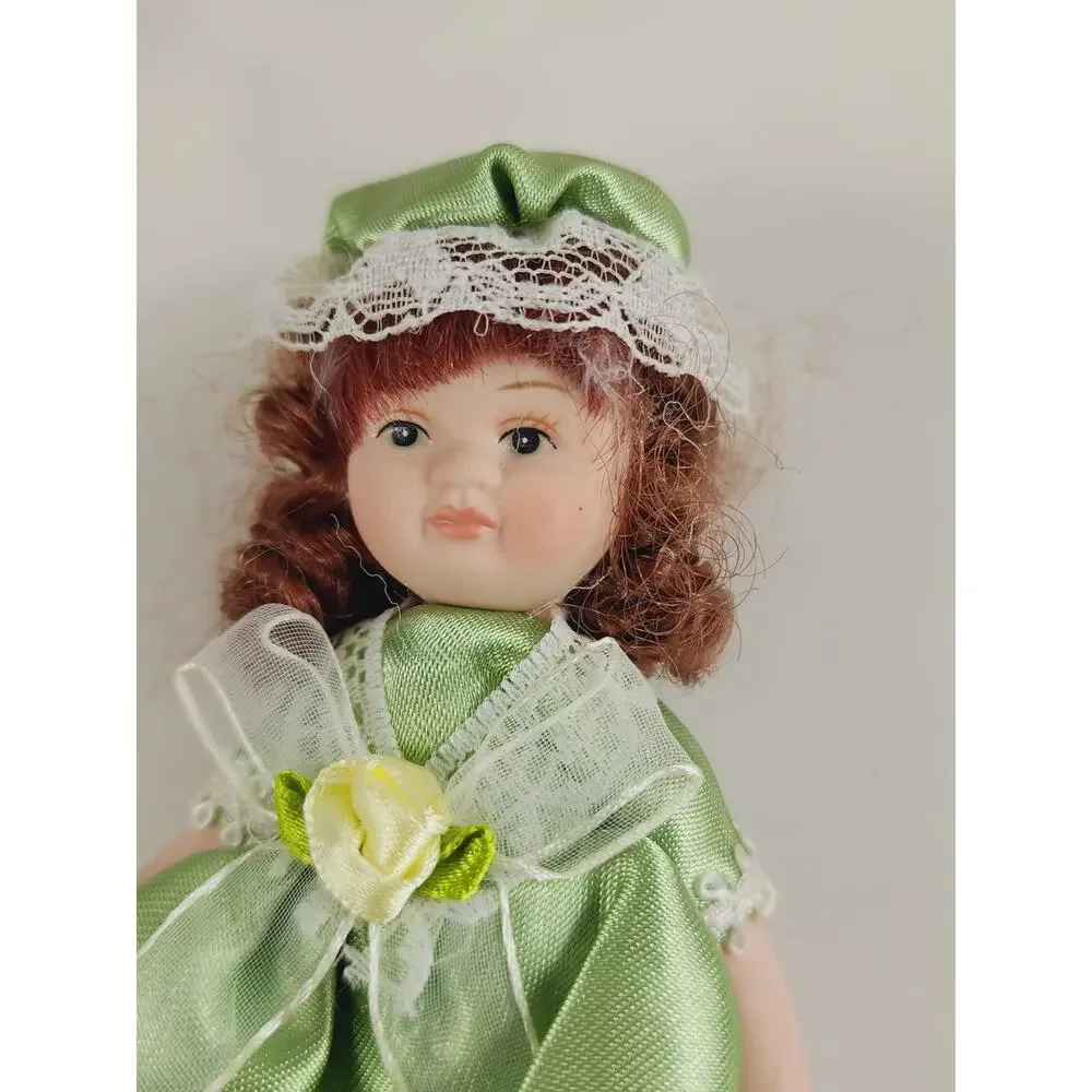 Victorian Mini Porcelain Doll 5 1/4
